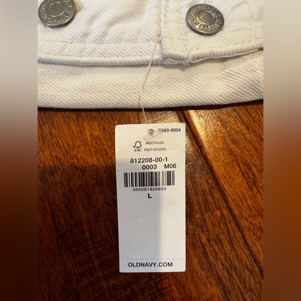 Old Navy White Denim Overalls - Picture 3 of 3